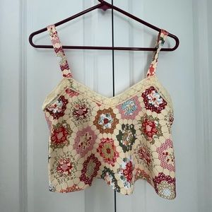 Paisley crop top